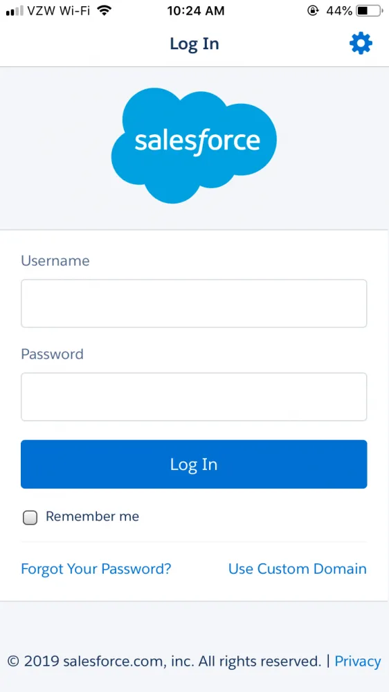 Salesforce desktop interface displayed on an iPad via Safari